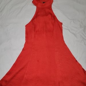 Red A line dress
